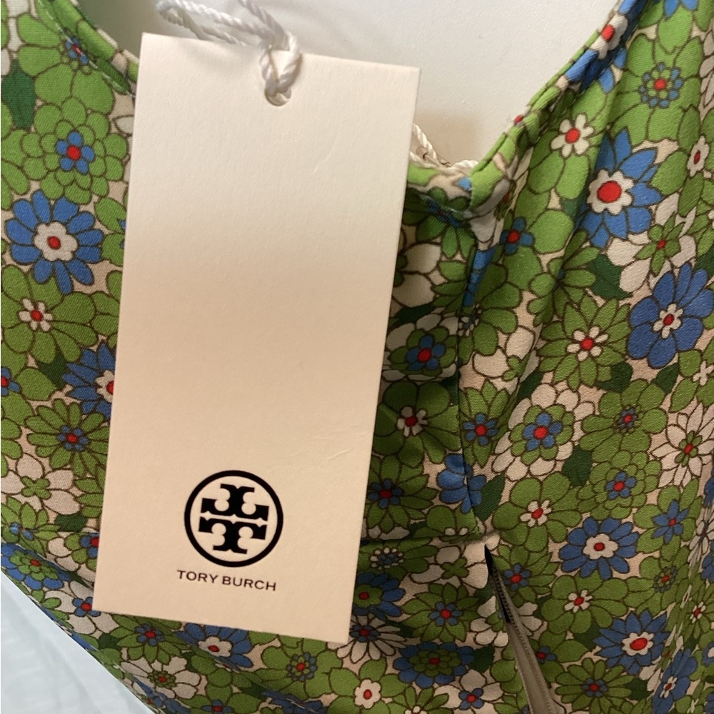 NWT Tory Burch Vintage Bouquet Printed Performance Pleated Golf Dress; Size: S - Picture 9 of 15